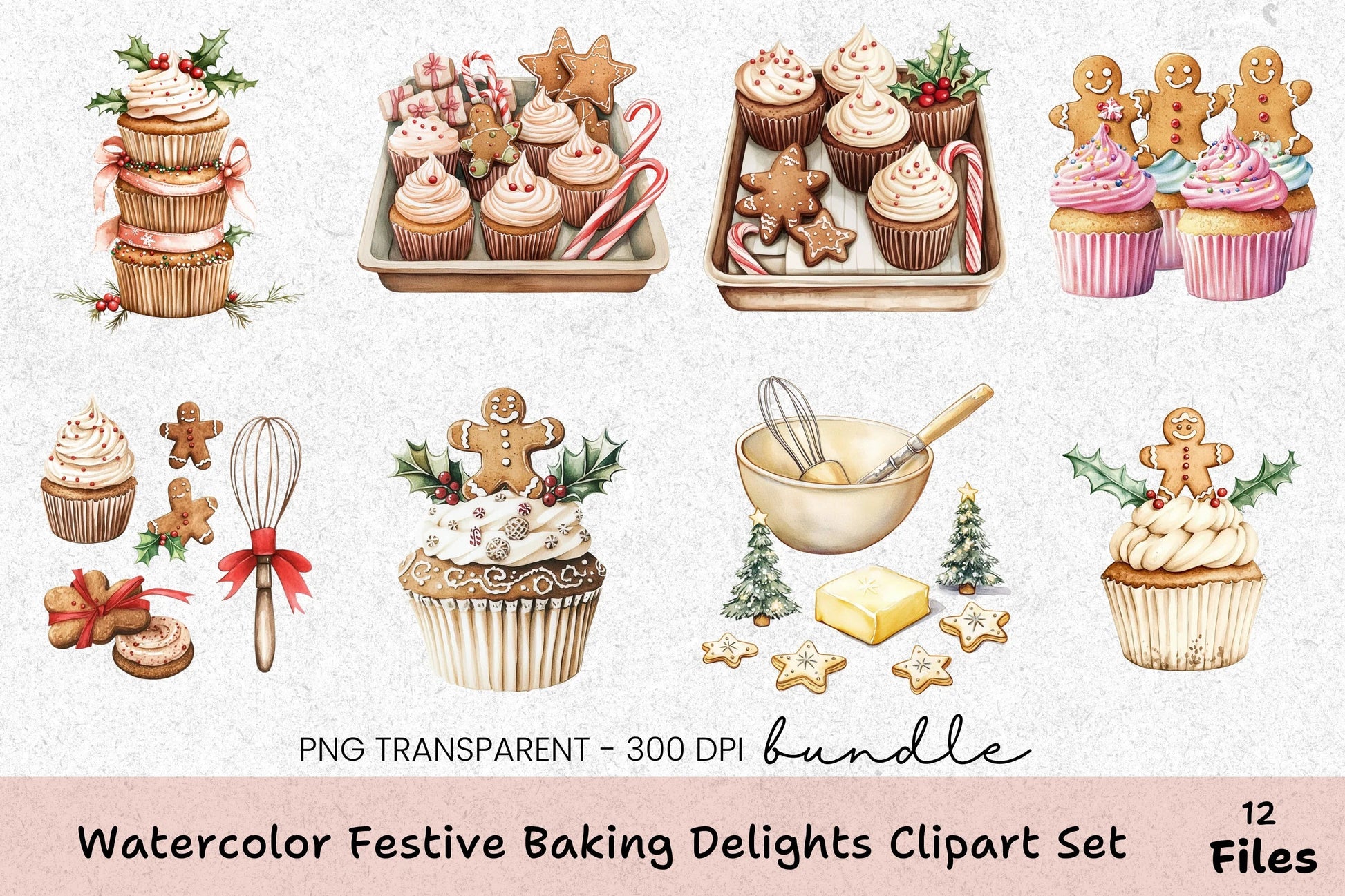 Festive Baking Delights Clipart Bundle - CraftNest - Digital Crafting and Art