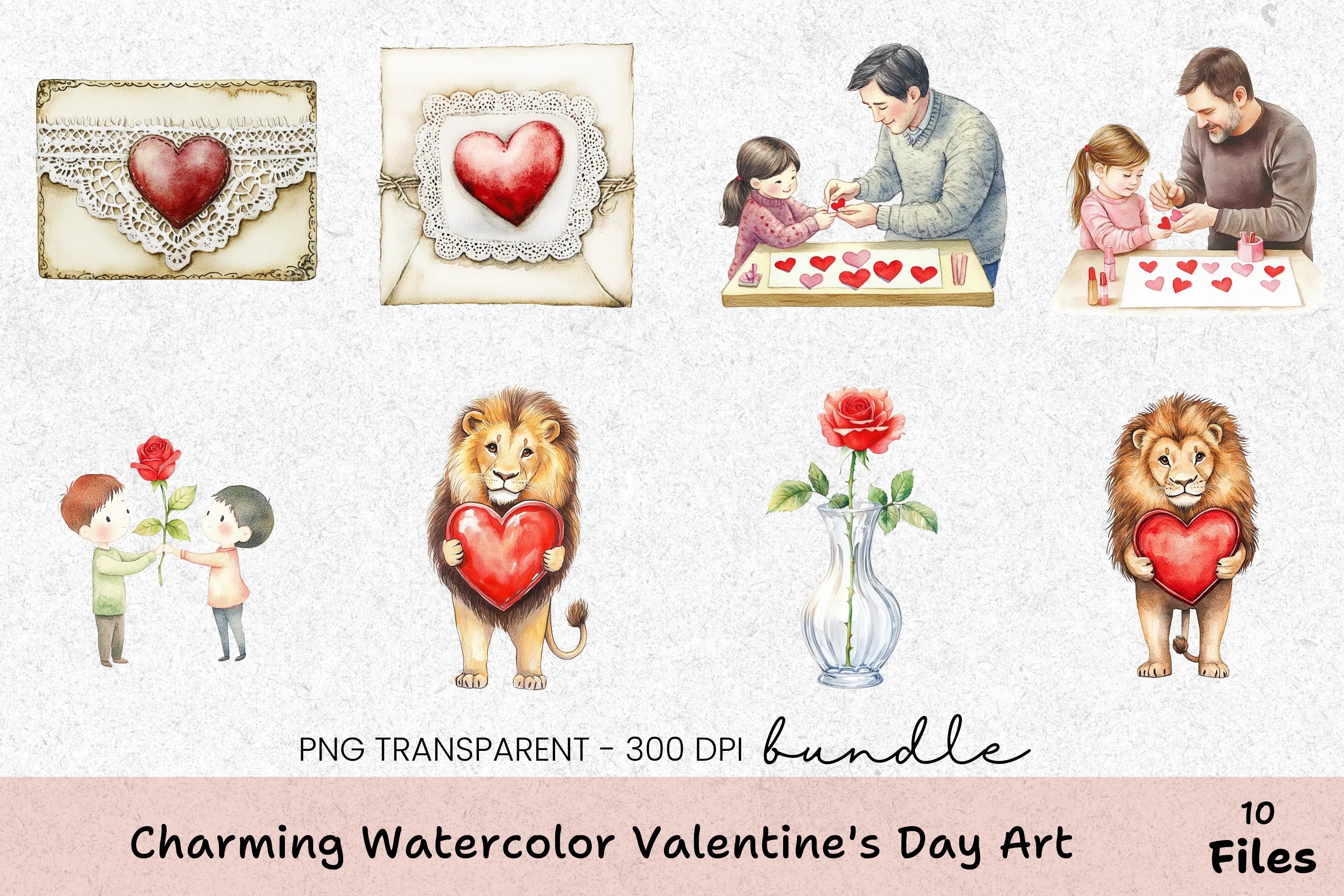 Sweet Valentine's Day Clipart Collection Bundle - CraftNest - Digital Crafting and Art