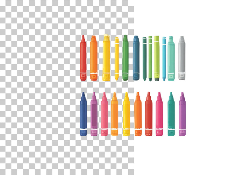 Cute Color Pencil Clipart Bundle - CraftNest - Digital Crafting and Art
