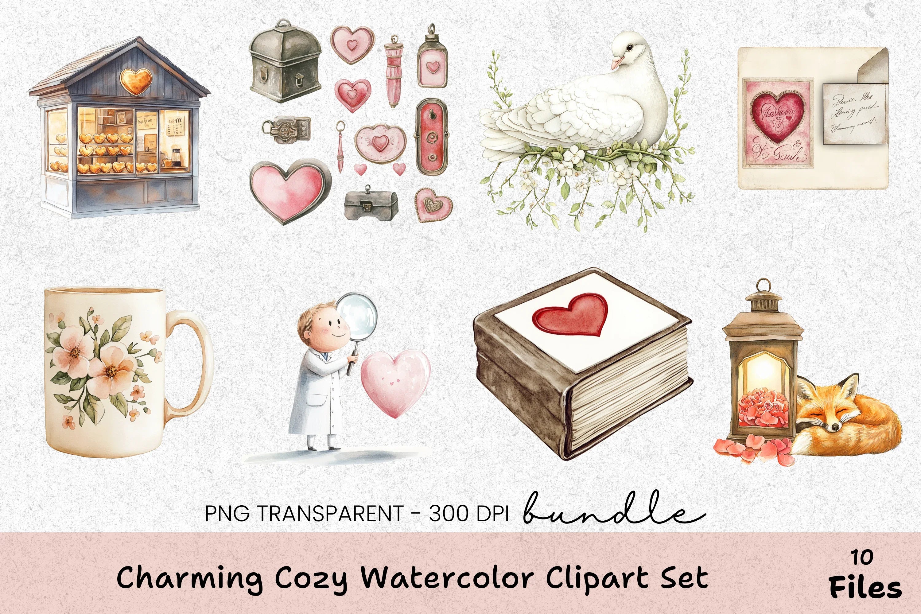 Charming Cozy Clipart Bundle - CraftNest - Digital Crafting and Art