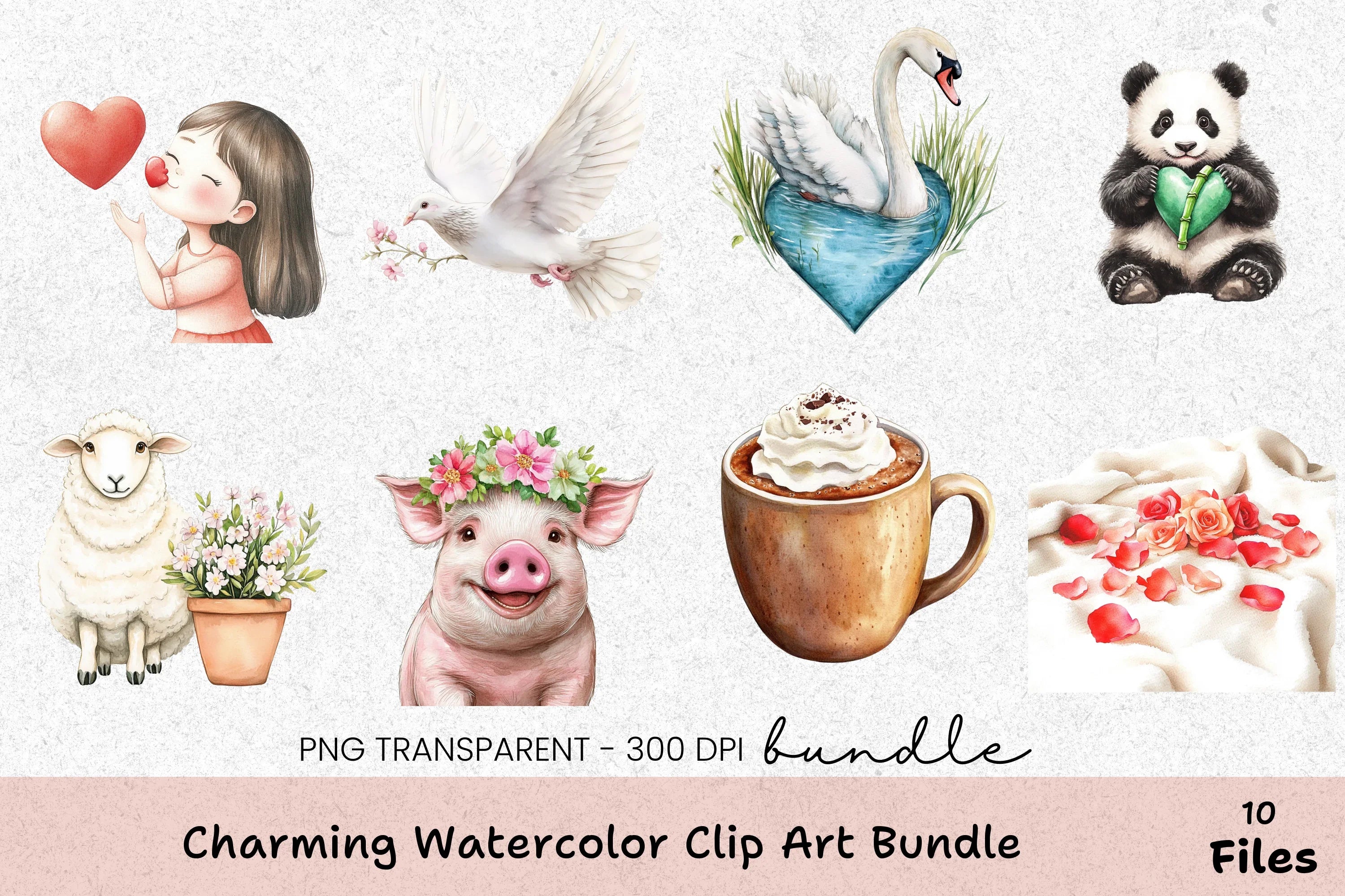 Cozy & Romantic Clipart Bundle - CraftNest - Digital Crafting and Art