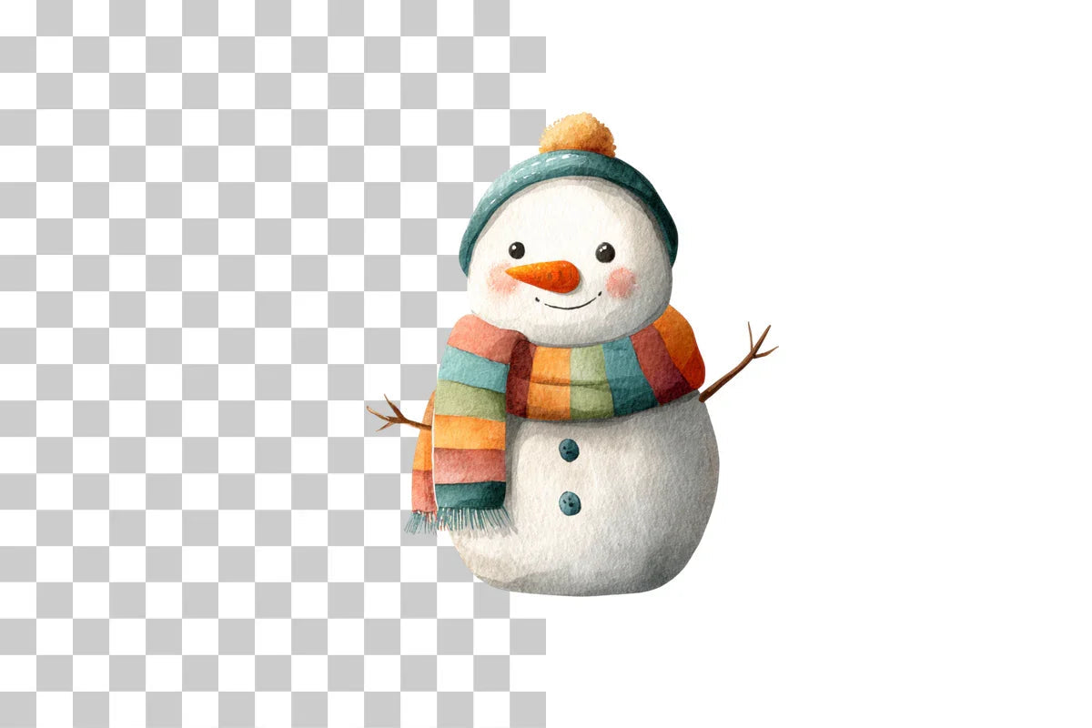 Cute Snowman Clipart Bundle - CraftNest - Digital Crafting and Art