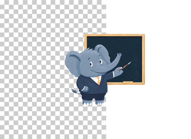 Elephant Teacher Clipart Bundle - CraftNest - Digital Crafting and Art