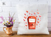 Cute Red Mailbox with Floating Hearts Clipart Bundle