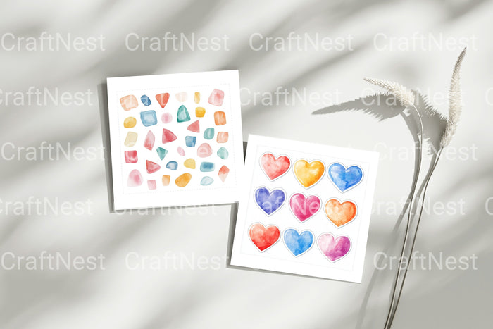 Botanical Stickers Clipart Bundle