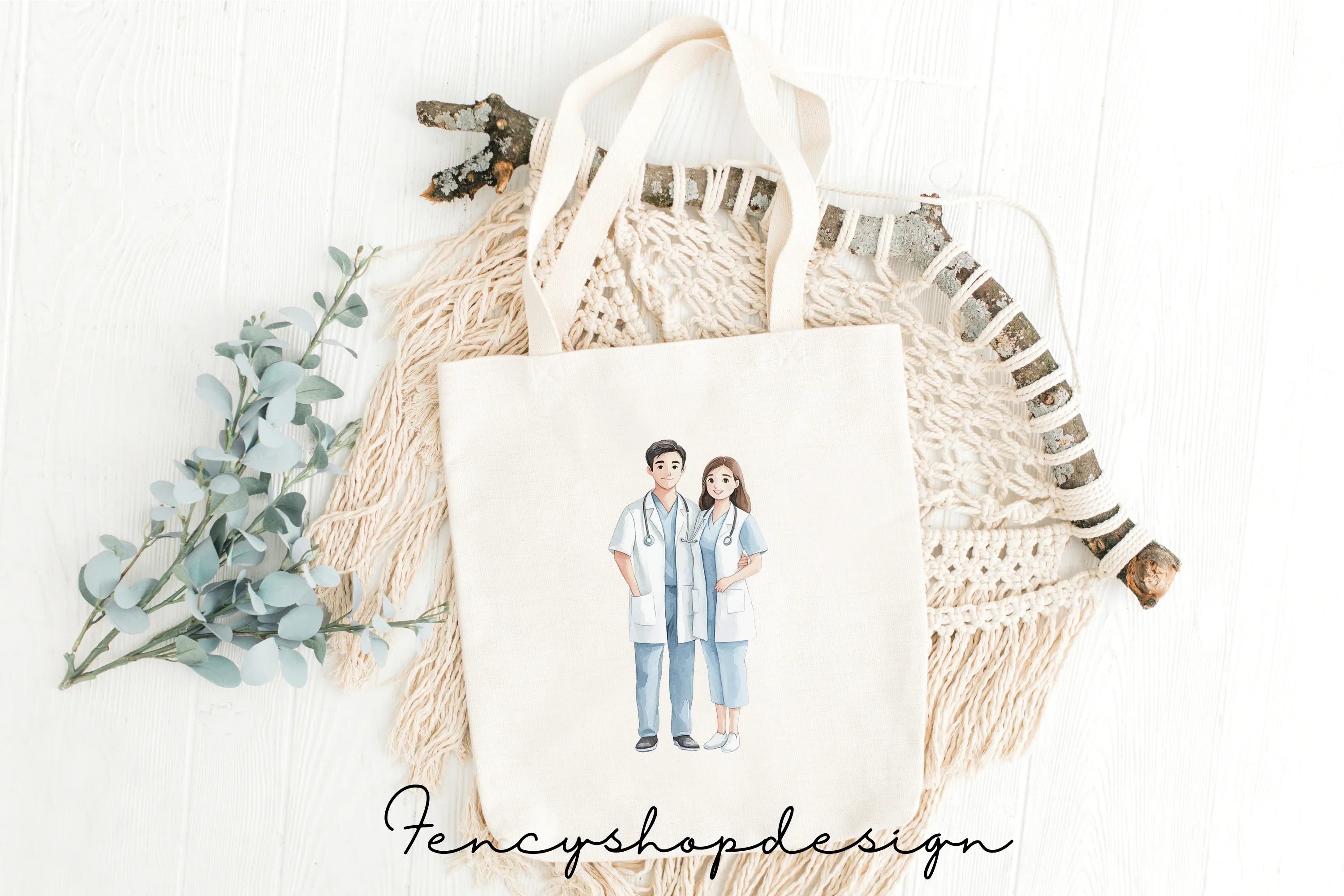 Diverse Medical Staff Clipart Bundle