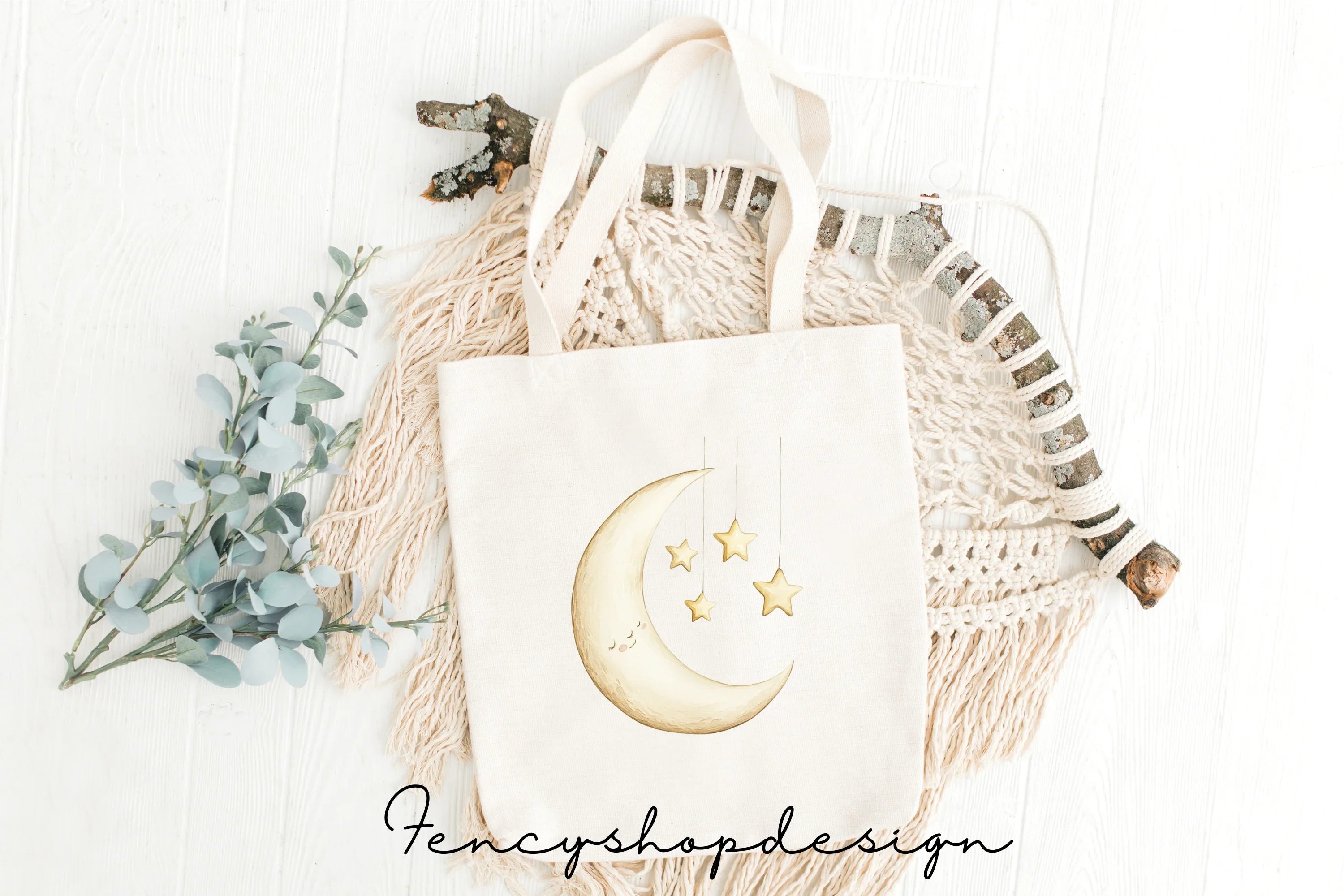 Moon and Stars Clipart Bundle