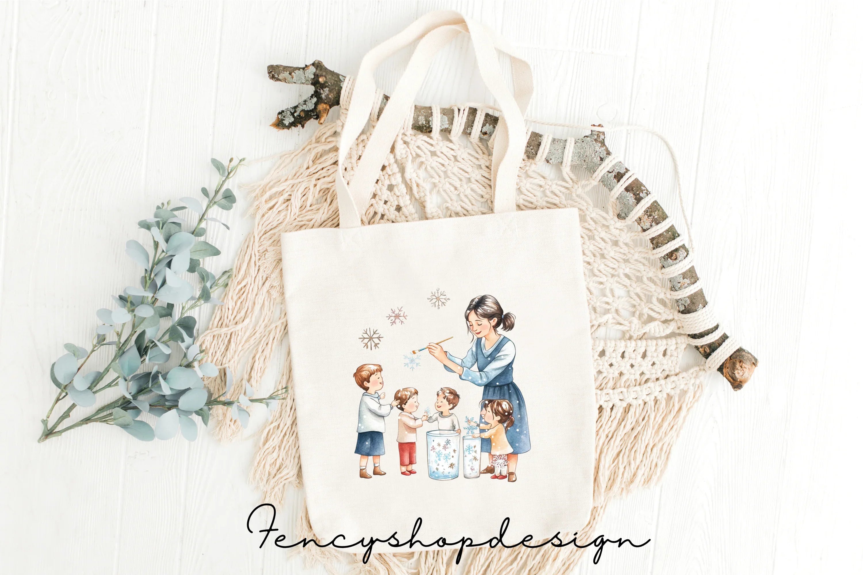 Family Holiday Crafts Clipart Bundle