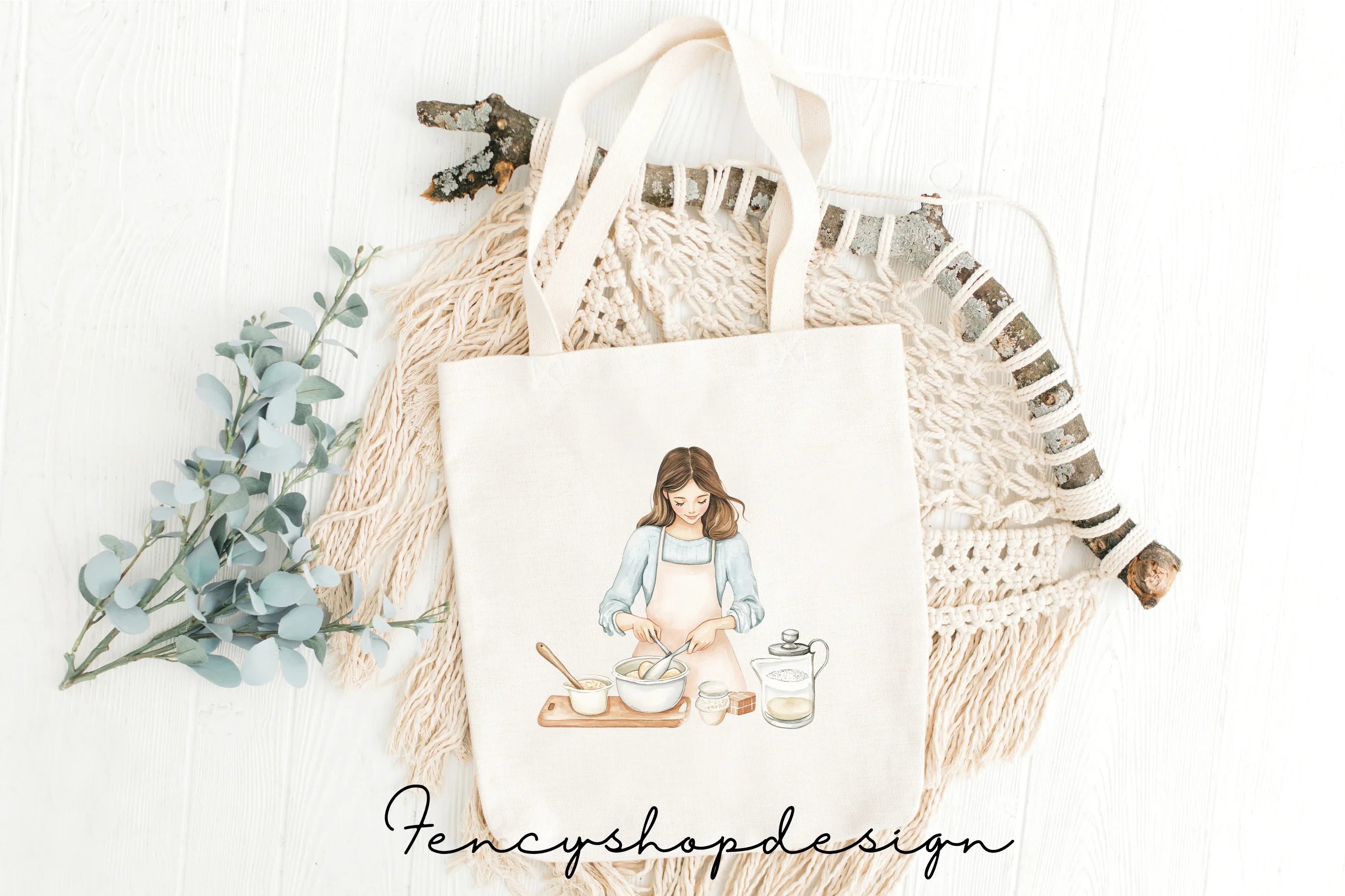 Women Baking Clipart Bundle
