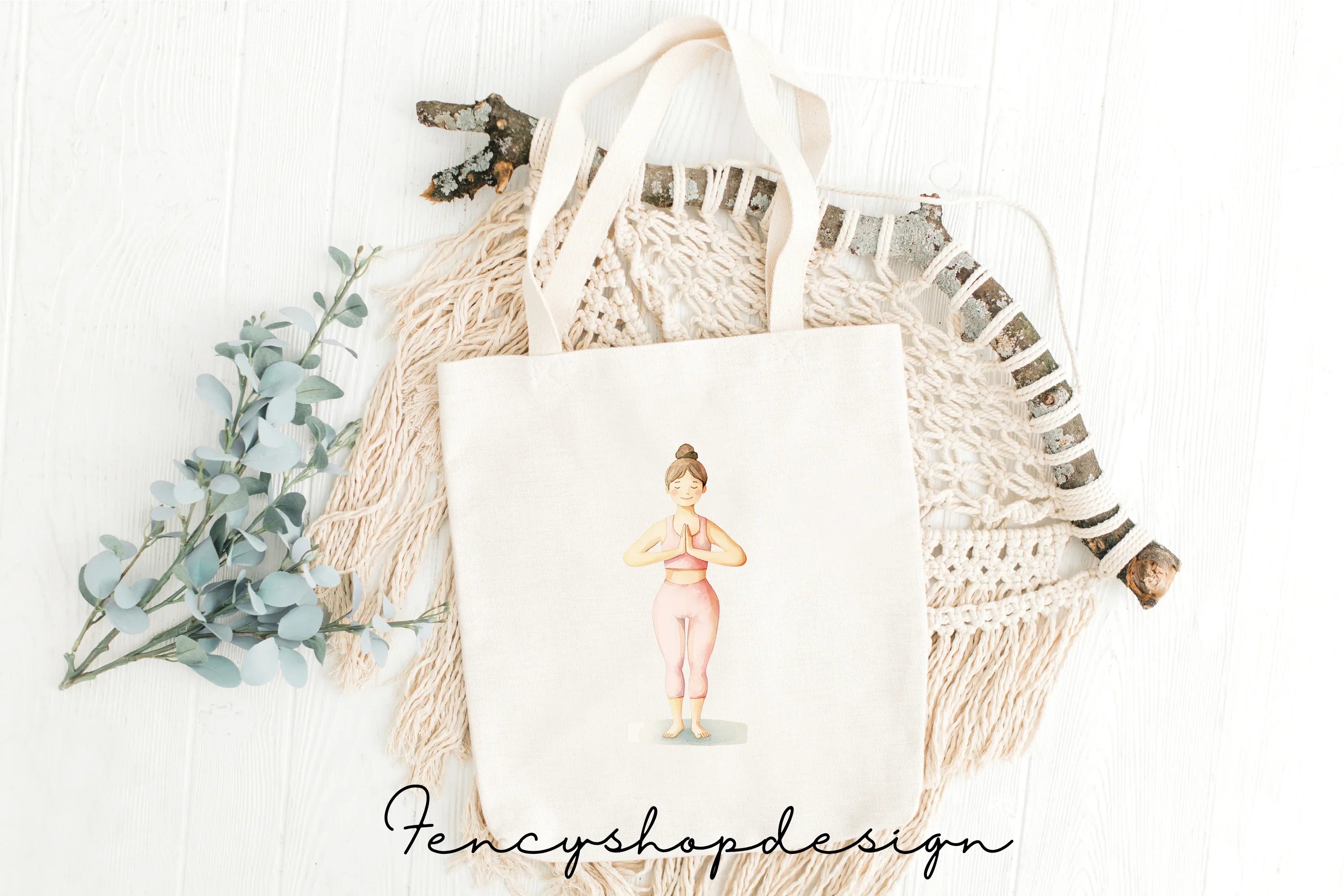 Yoga Women Meditation Clipart Bundle
