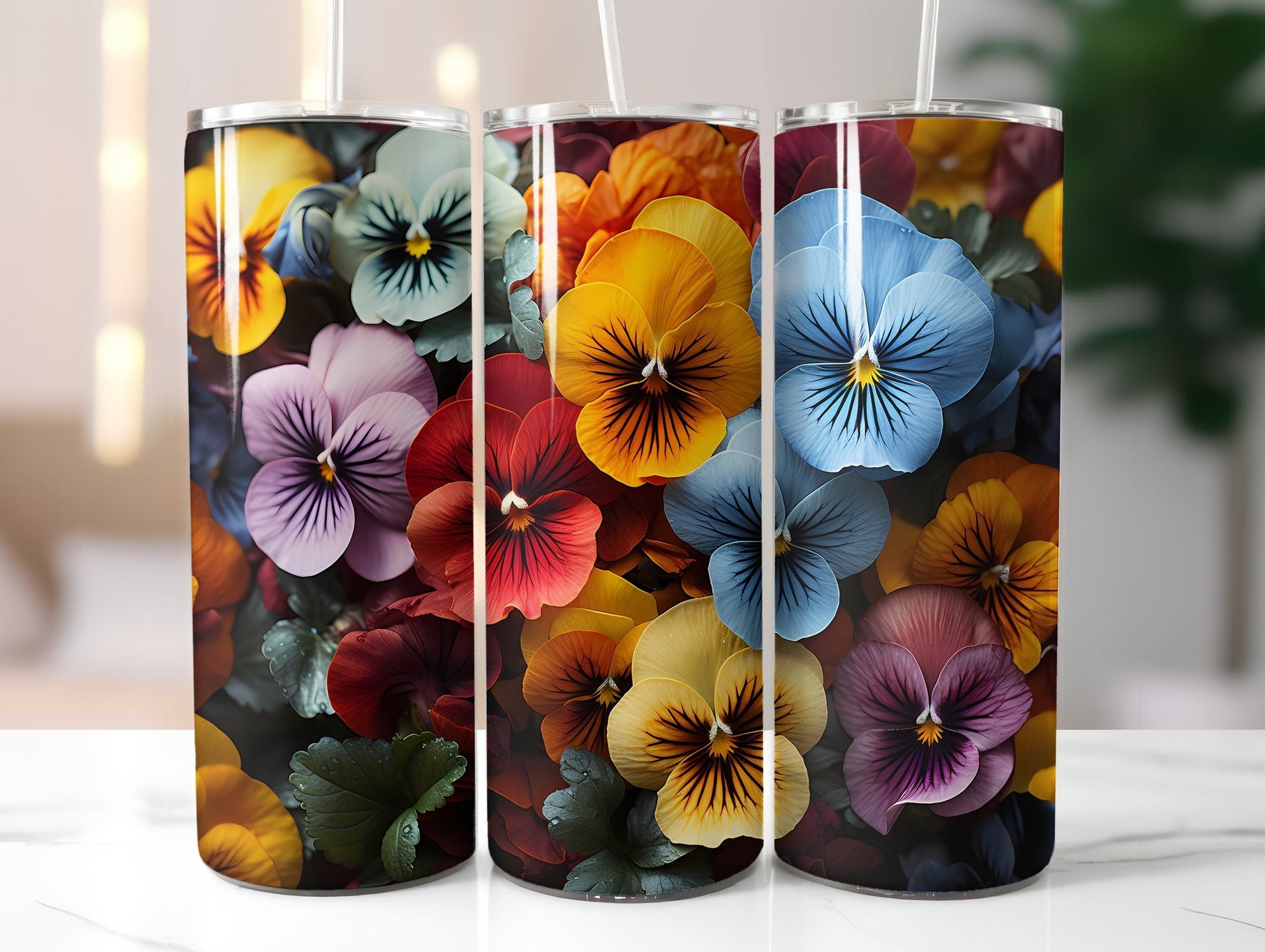 Pansy Palette in Fall Tumbler Wrap - CraftNest