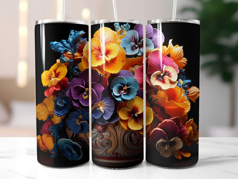 Pansy Palette in Fall Tumbler Wrap - CraftNest