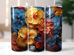 Pansy Palette in Fall Tumbler Wrap - CraftNest