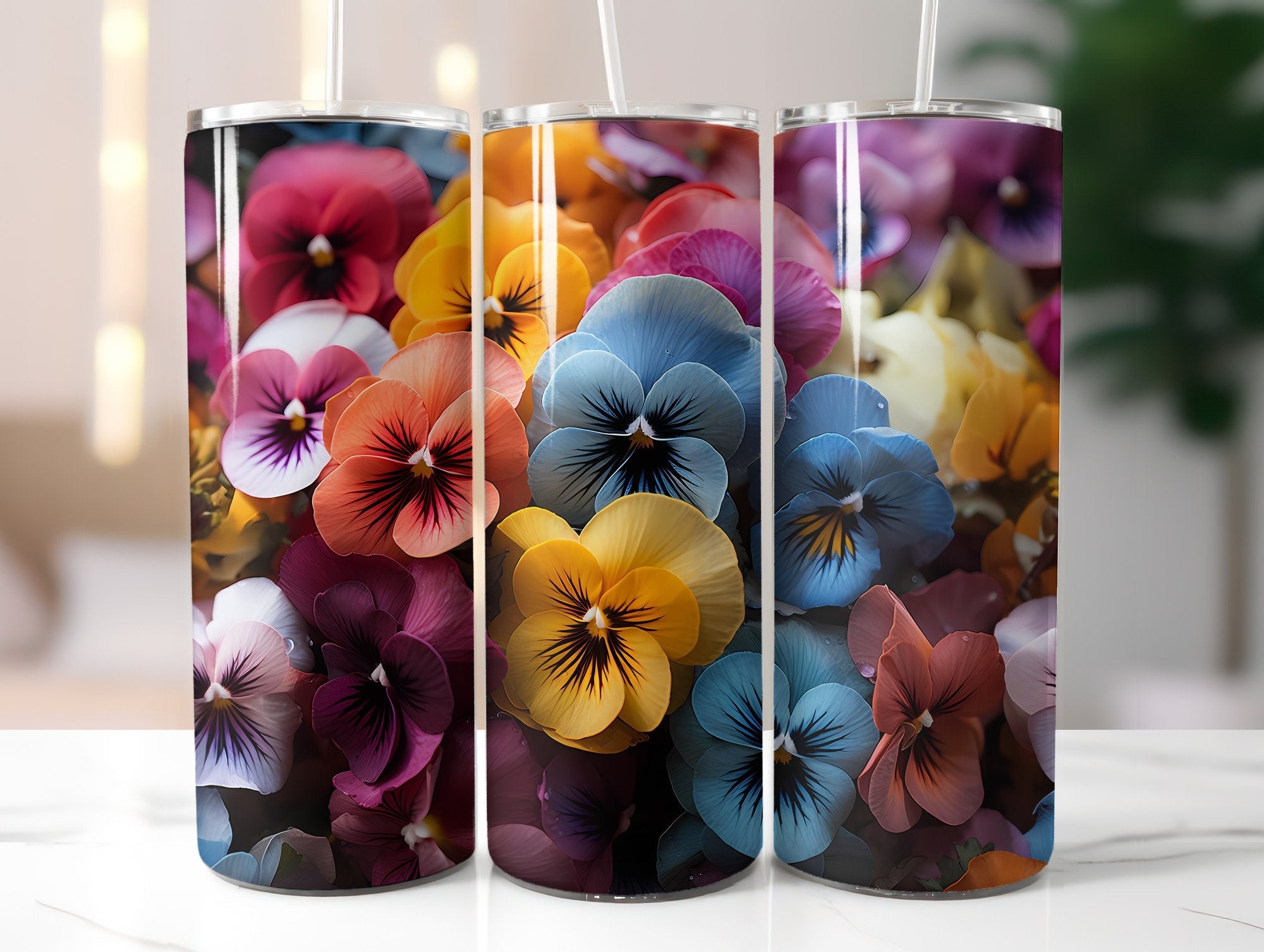 Pansy Palette in Fall Tumbler Wrap - CraftNest
