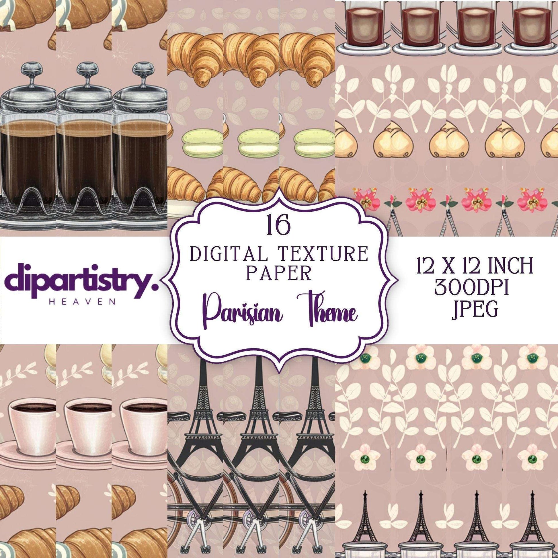Digital Parisian Texture Clipart - CraftNest - Digital Crafting and Art