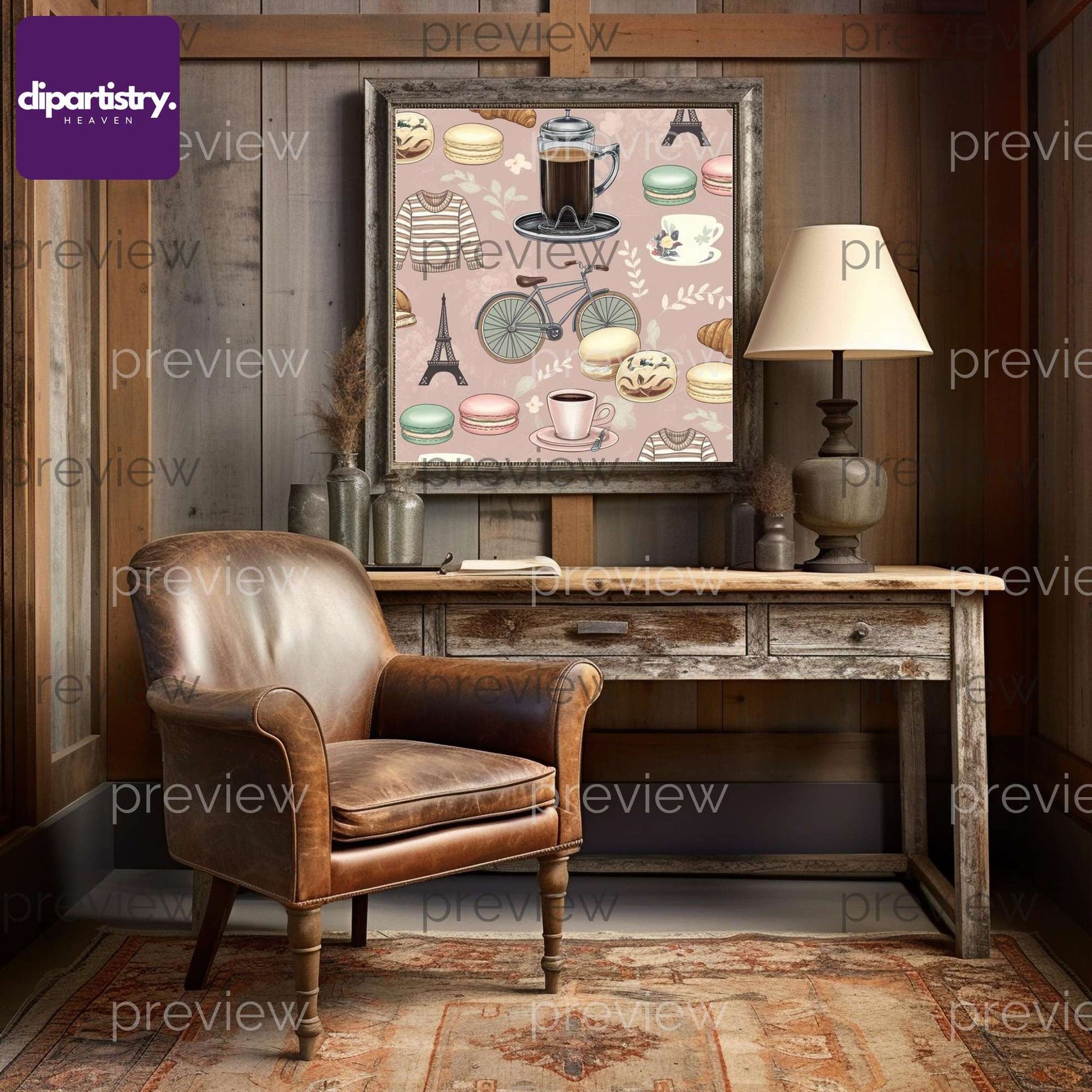 Digital Parisian Texture Clipart - CraftNest - Digital Crafting and Art