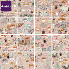 Digital Parisian Texture Clipart - CraftNest - Digital Crafting and Art