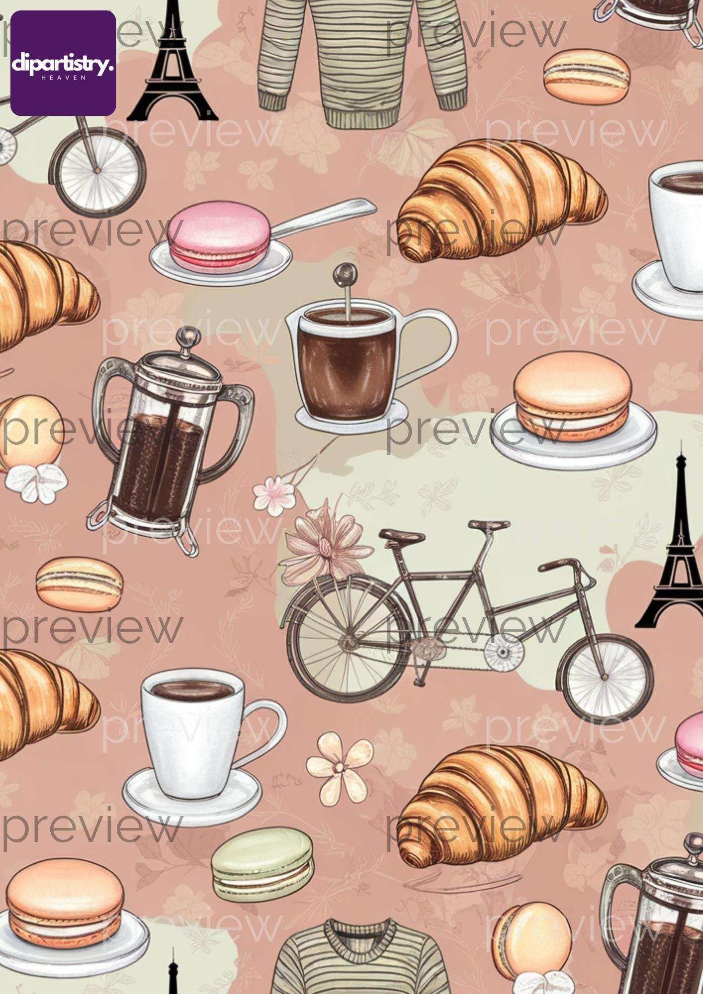 Digital Parisian Texture Clipart - CraftNest - Digital Crafting and Art