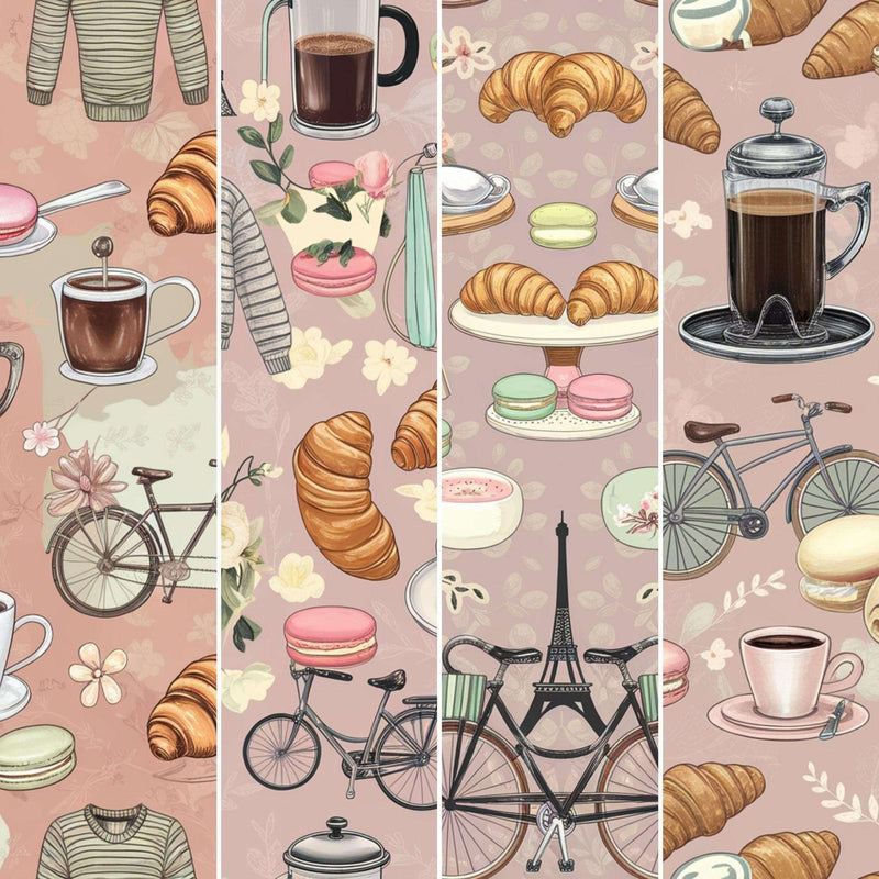 Digital Parisian Texture Clipart - CraftNest - Digital Crafting and Art