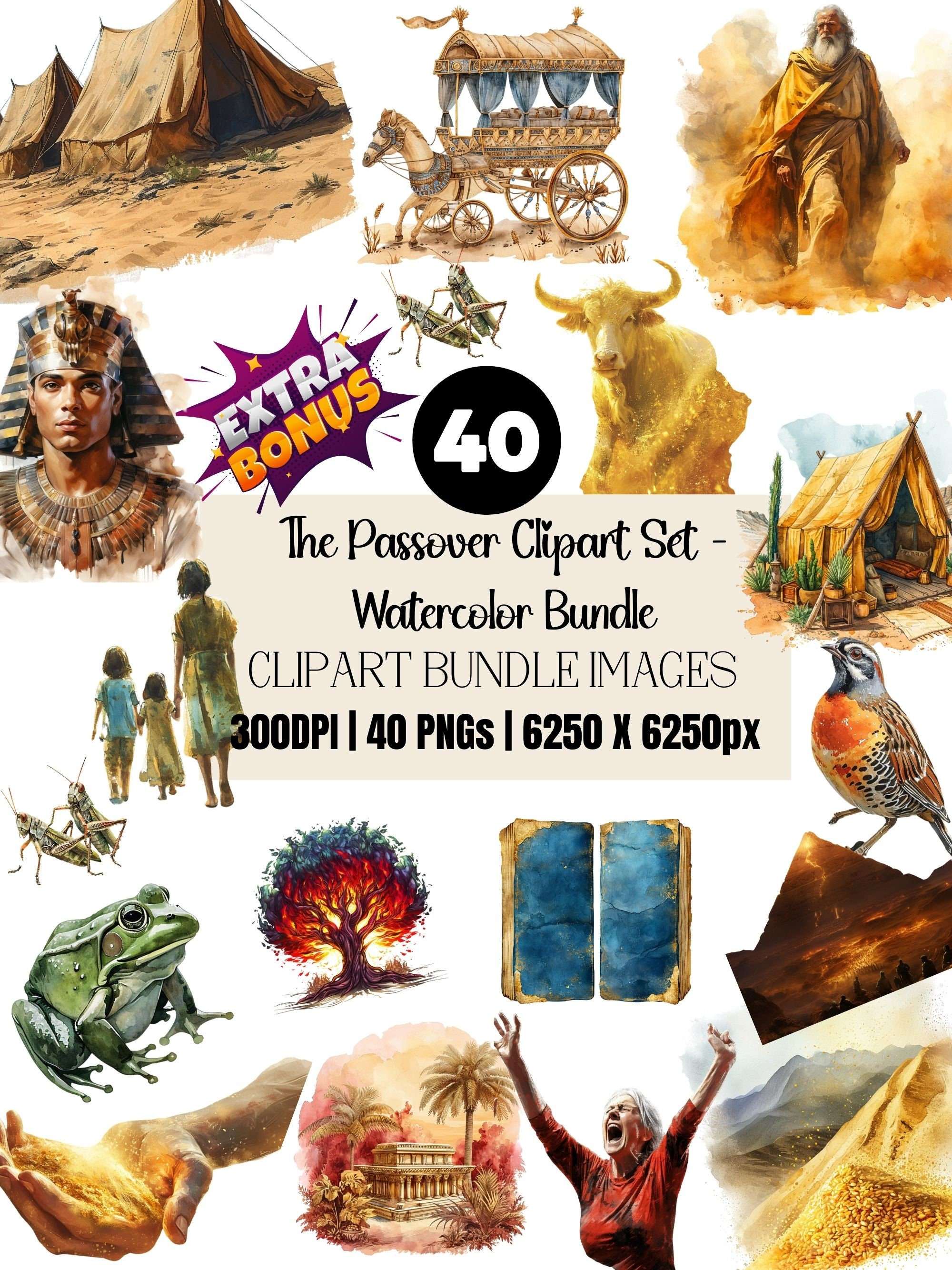 Passover Set Clipart - CraftNest - Digital Crafting and Art