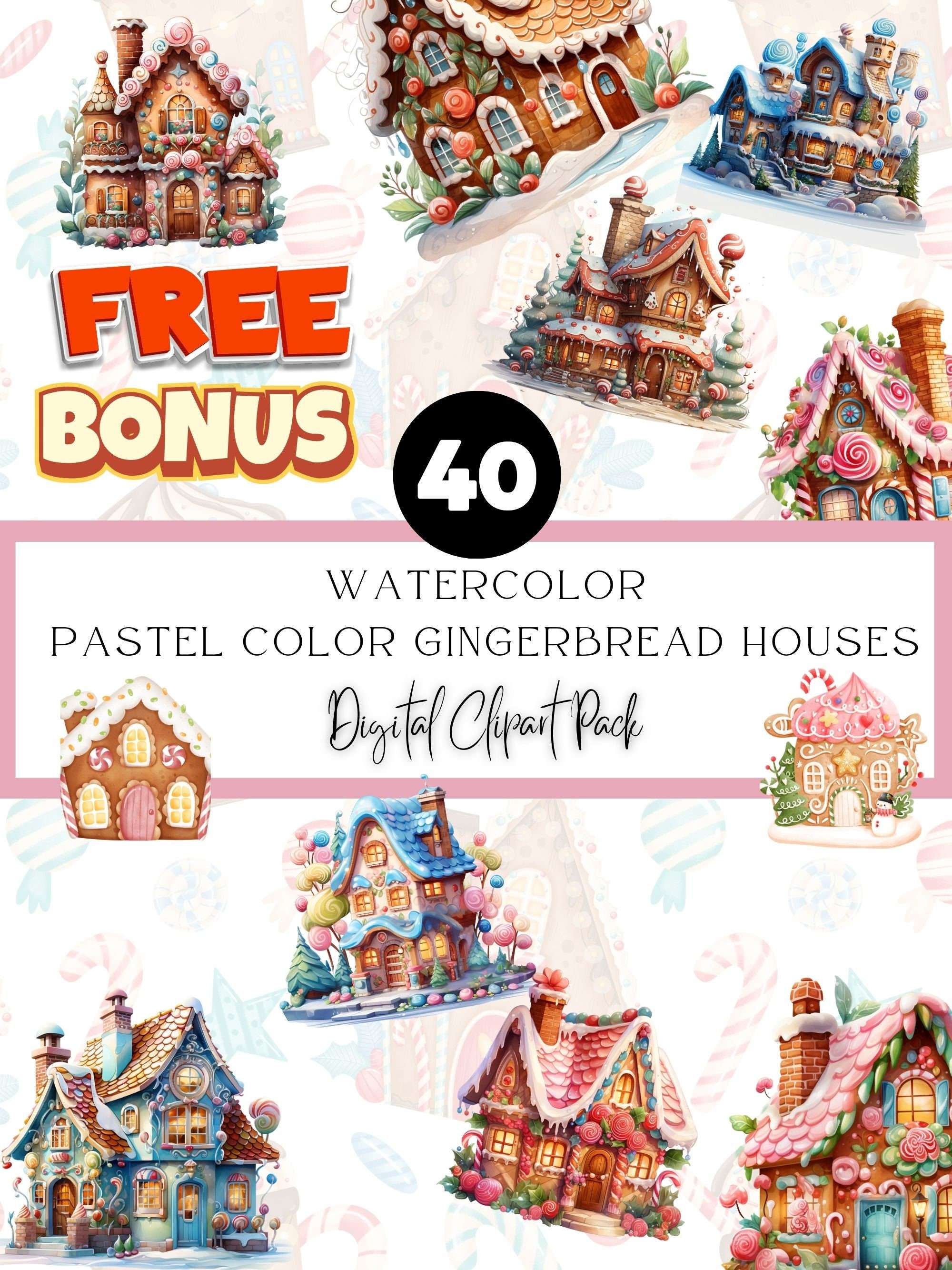 Gingerbread House Fairytale Clipart - CraftNest - Digital Crafting and Art