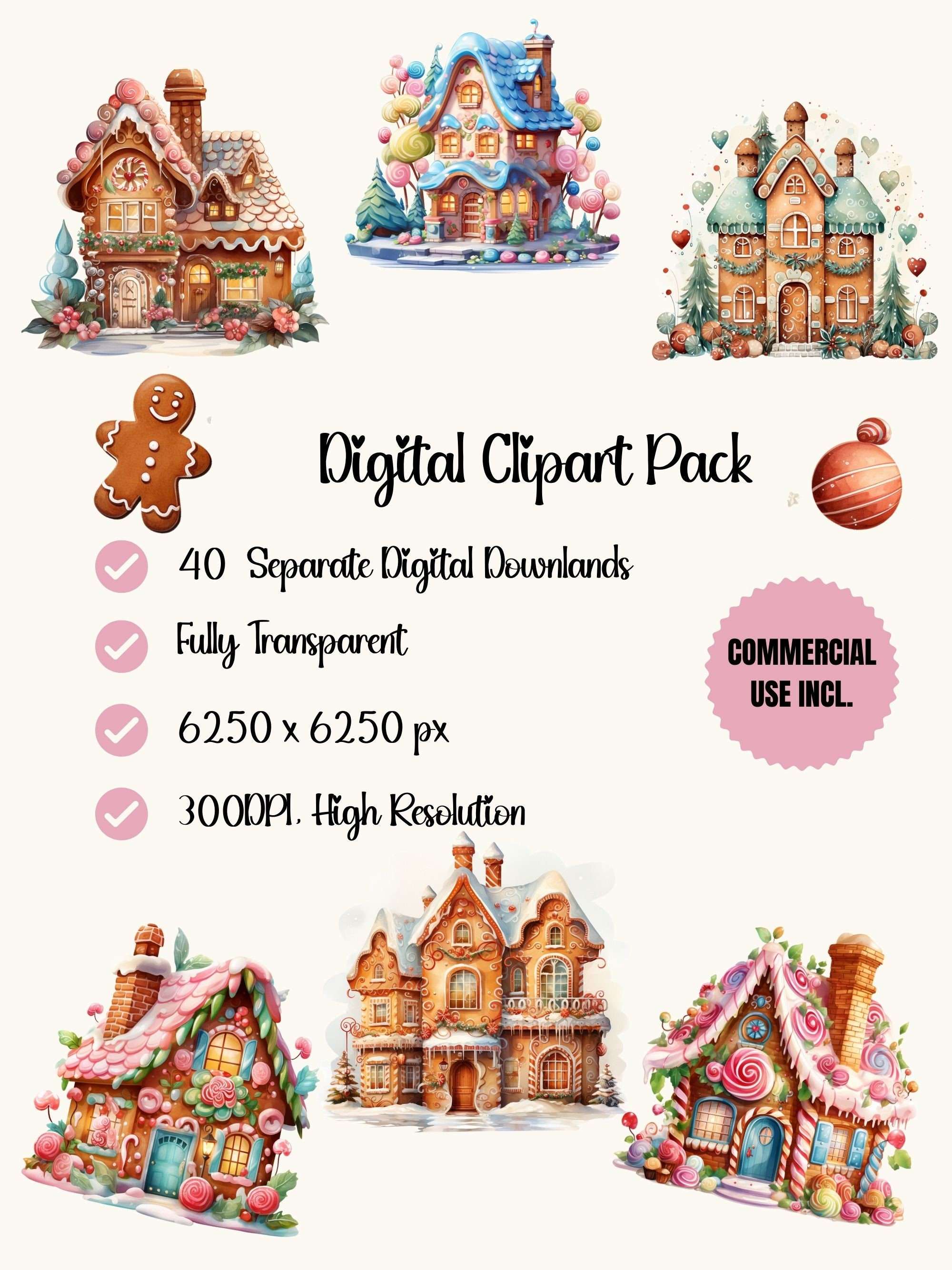 Gingerbread House Fairytale Clipart - CraftNest - Digital Crafting and Art