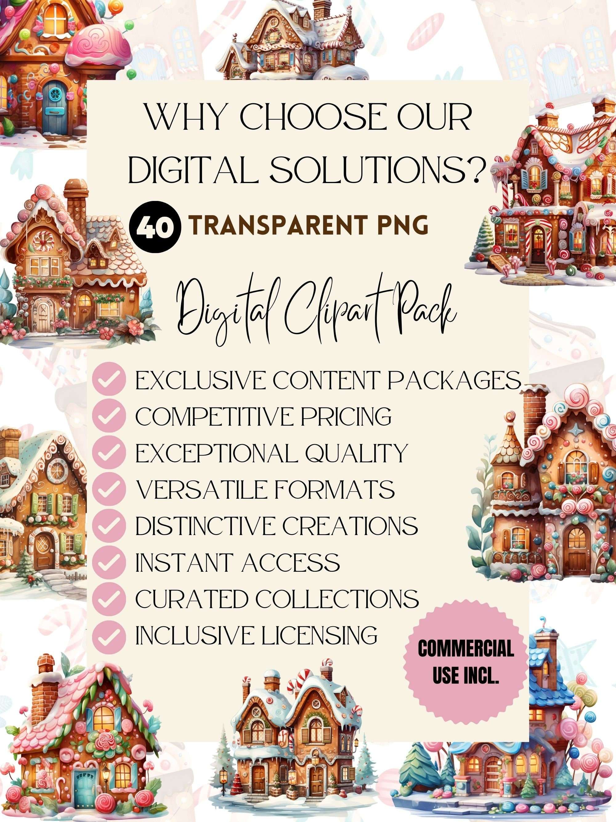 Gingerbread House Fairytale Clipart - CraftNest - Digital Crafting and Art