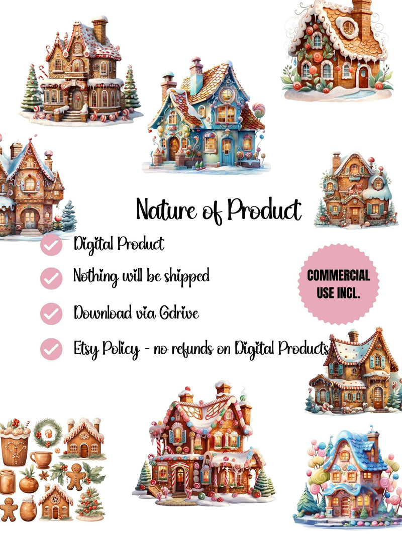Gingerbread House Fairytale Clipart - CraftNest - Digital Crafting and Art