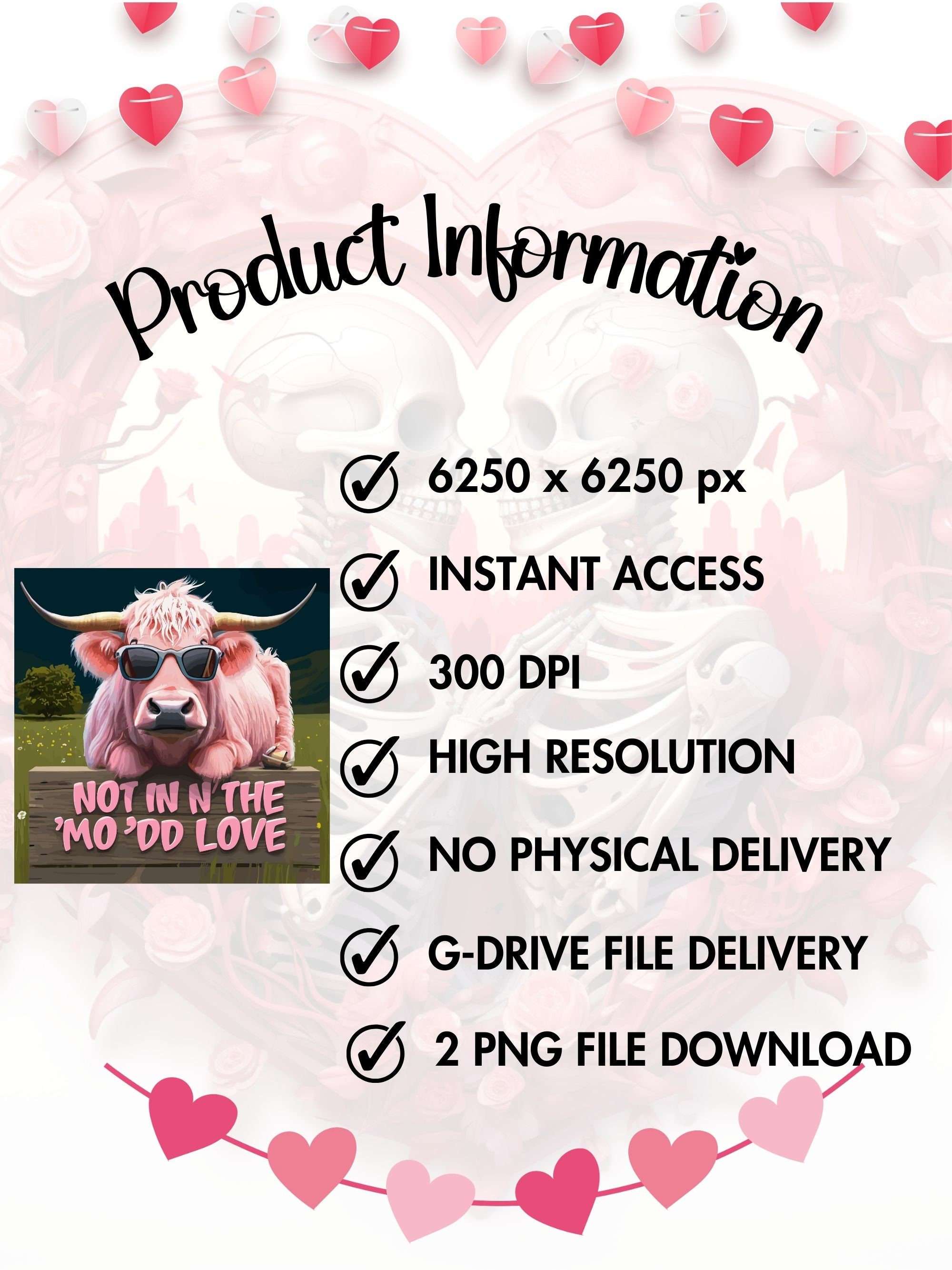Pink Cow Not in the Mood Apparel Clipart - CraftNest - Digital Crafting and Art