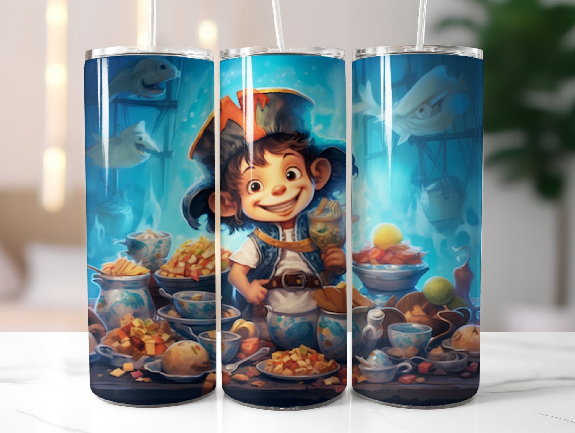 Cute Pirate Tumbler Wrap - CraftNest