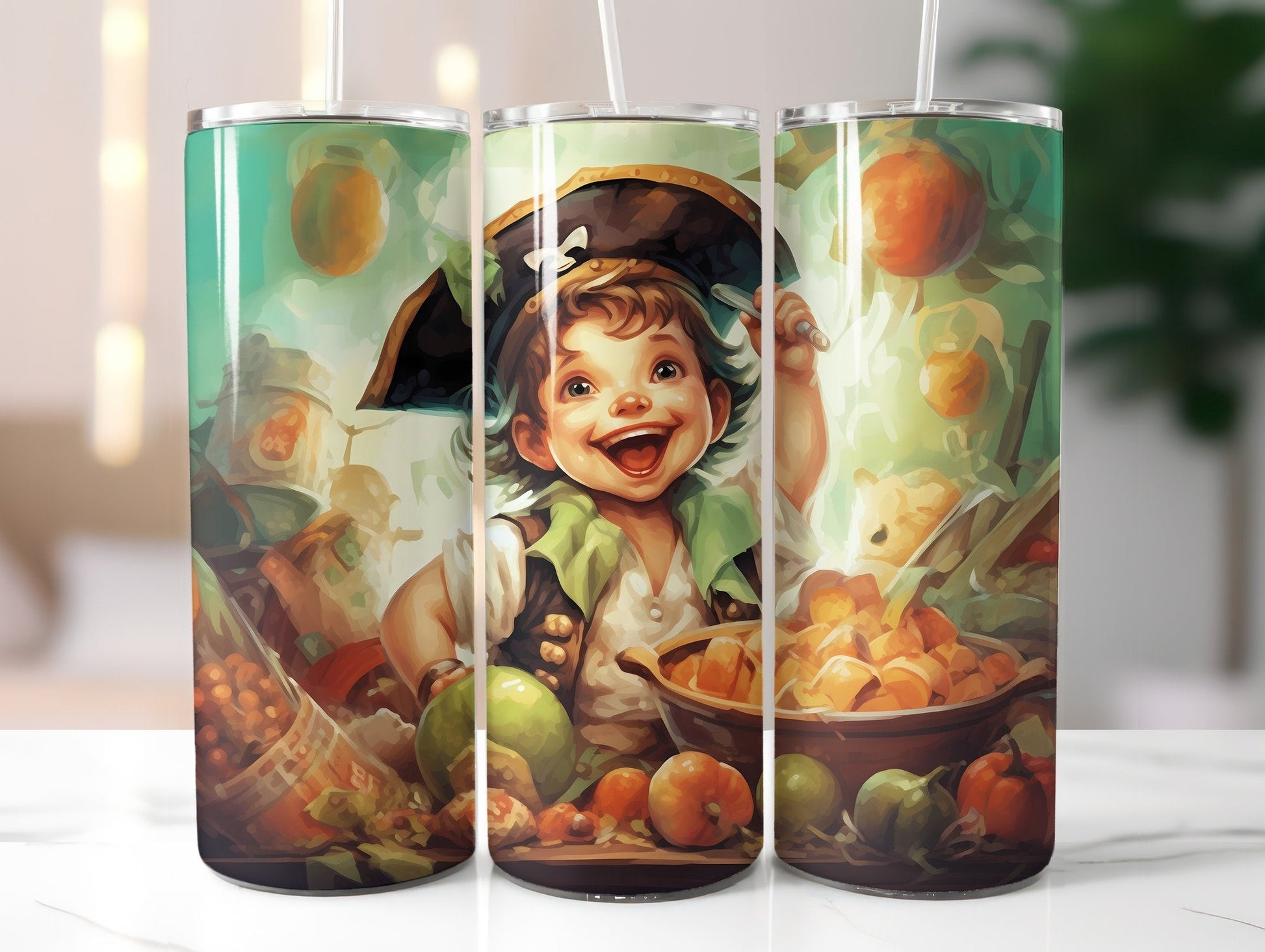 Cute Pirate Tumbler Wrap - CraftNest