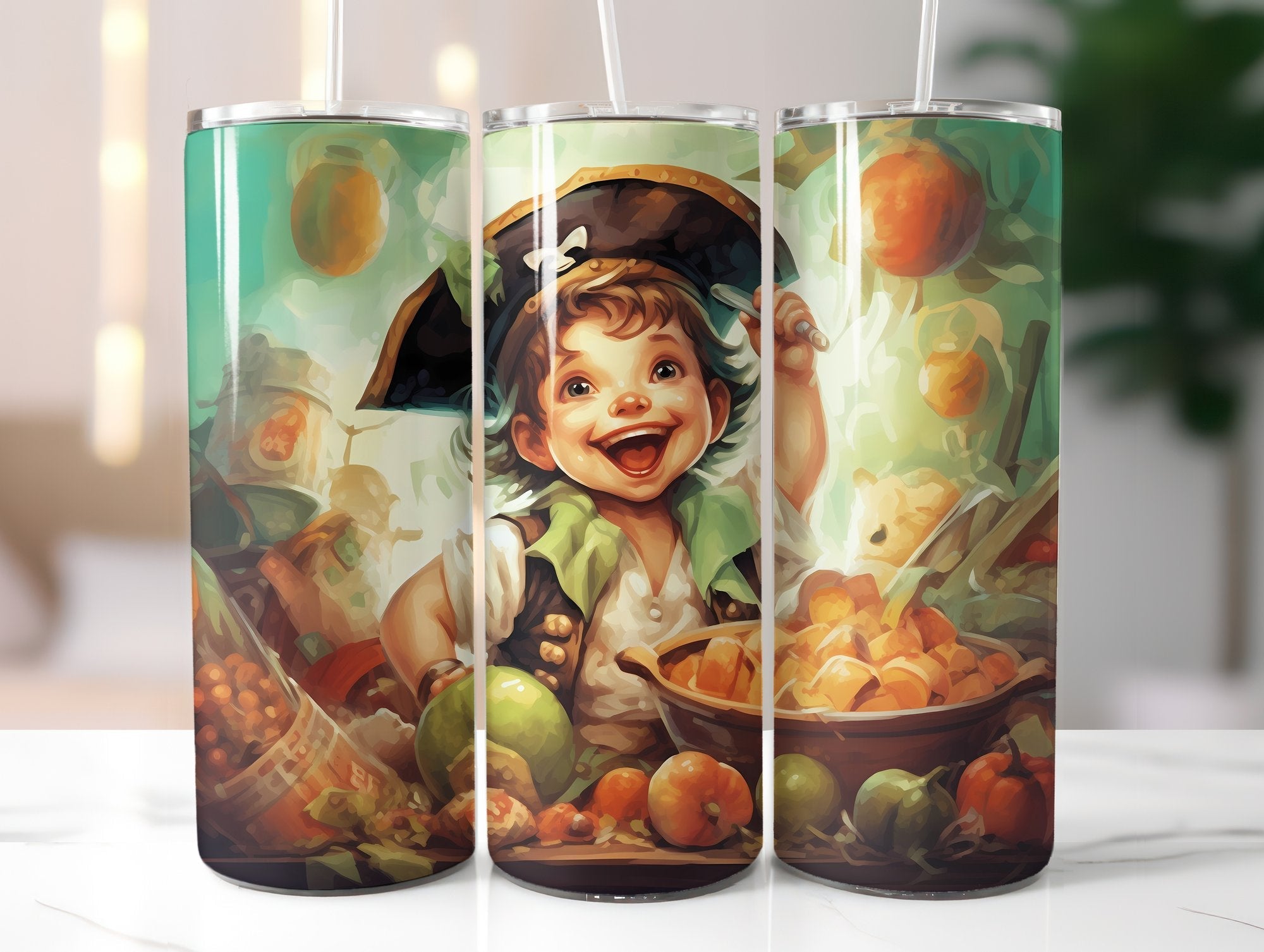 Cute Pirate Tumbler Wrap - CraftNest