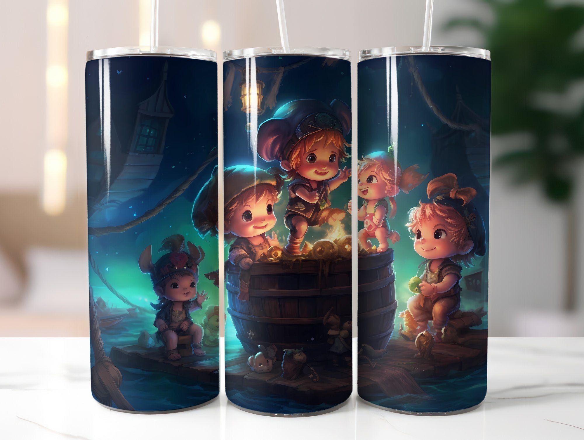 Cute Pirate Tumbler Wrap - CraftNest
