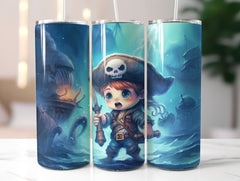 Cute Pirate Tumbler Wrap - CraftNest