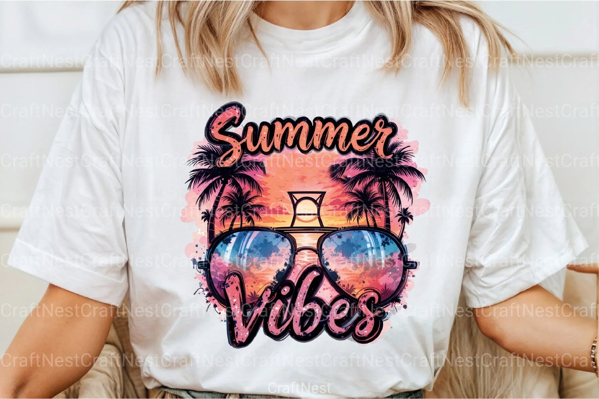 Summer Vibes Sunglasses Clipart Bundle 55 - CraftNest - Digital Crafting and Art
