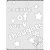 Positive Mindfulness Quote Coloring Pages