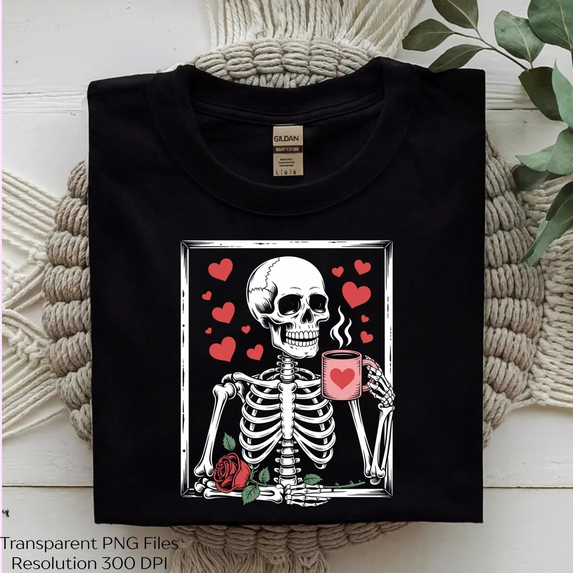 Cute Skeleton Coffee Valentine Clipart Bundle - CraftNest - Digital Crafting and Art