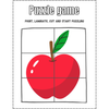 Printable Picture Puzzle Game Cards