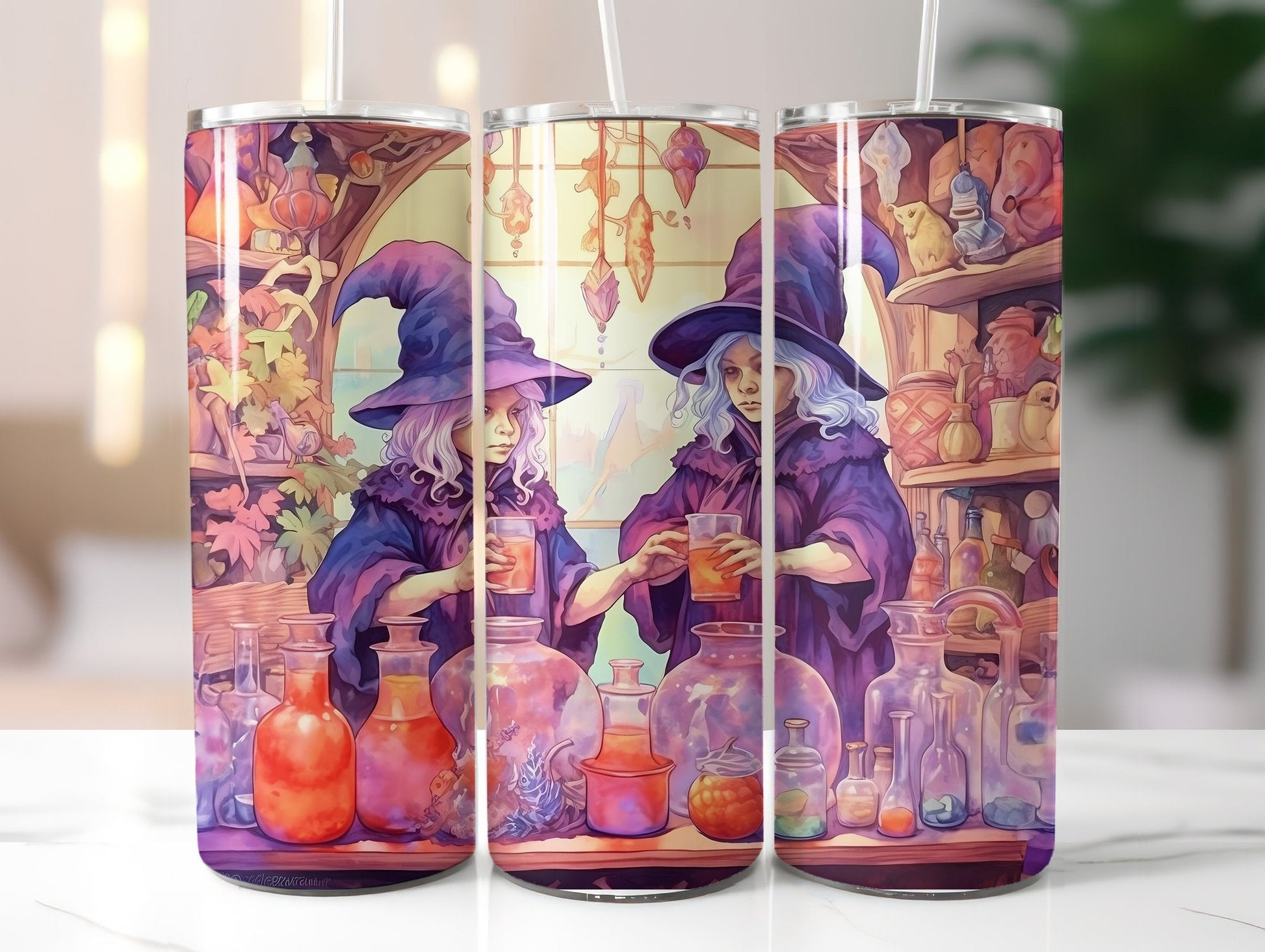 Purple Witches Tumbler Wrap - CraftNest