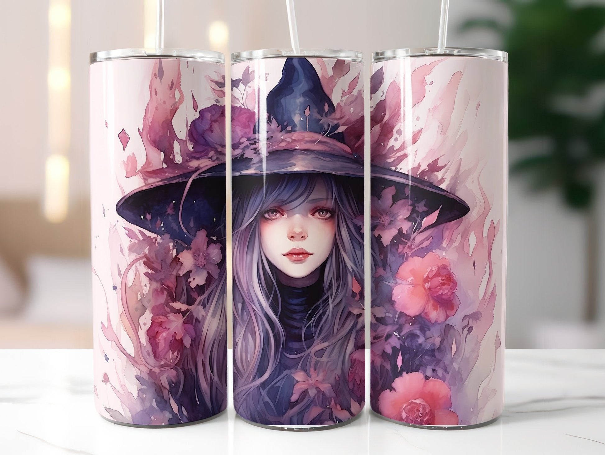 Purple Witches Tumbler Wrap - CraftNest