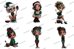 Quirky Christmas Girl Clipart Bundle - CraftNest - Digital Crafting and Art