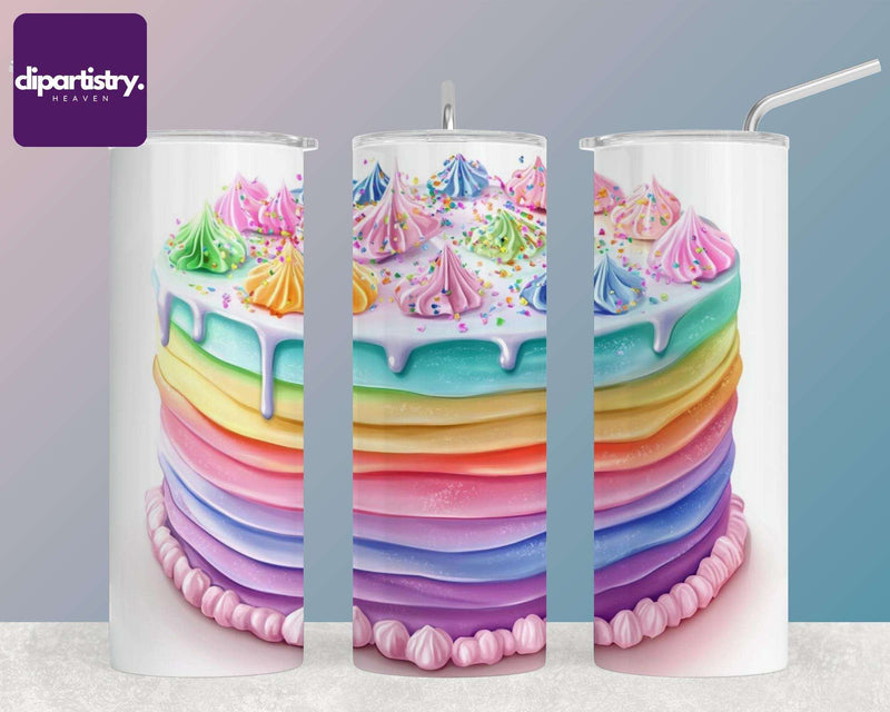 Rainbow Cake Food Clipart - CraftNest - Digital Crafting and Art