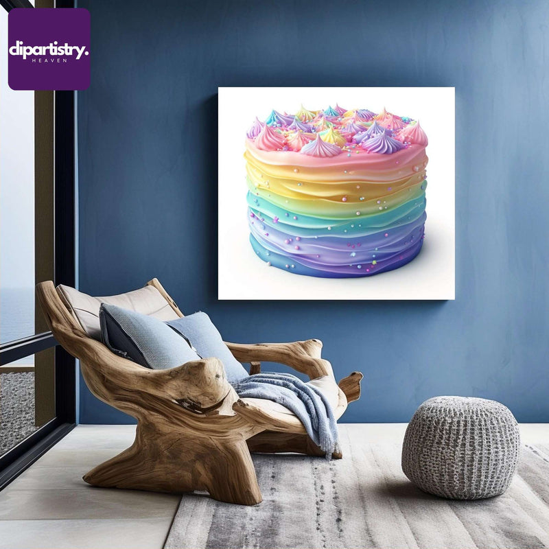 Rainbow Cake Food Clipart - CraftNest - Digital Crafting and Art