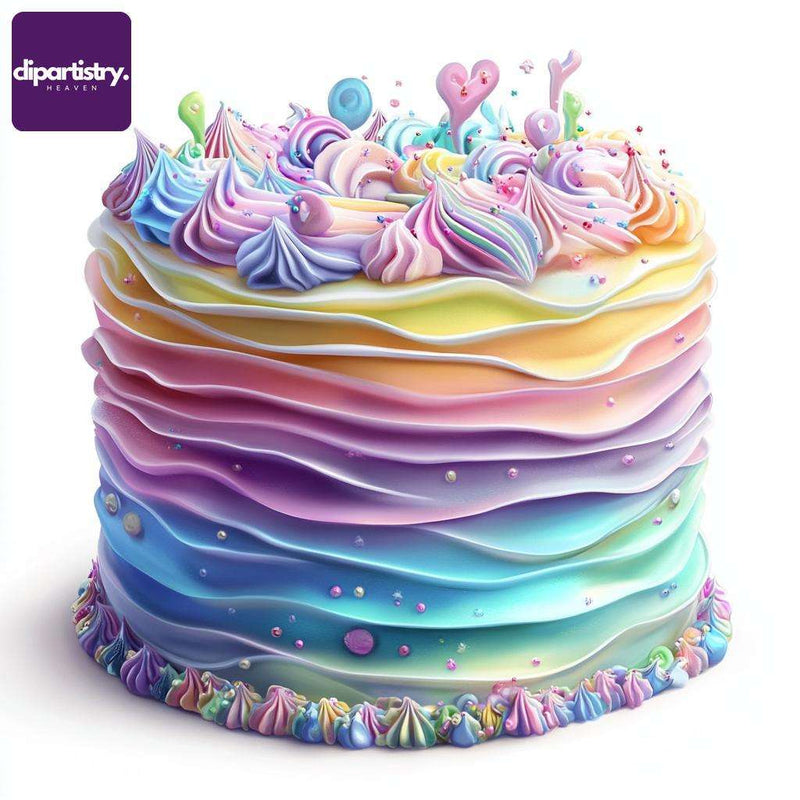 Rainbow Cake Food Clipart - CraftNest - Digital Crafting and Art