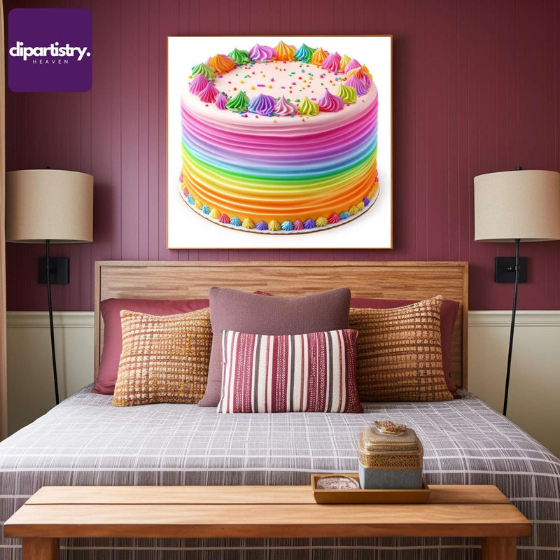Rainbow Cake Food Clipart - CraftNest - Digital Crafting and Art