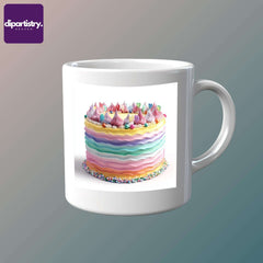 Rainbow Cake Food Clipart - CraftNest - Digital Crafting and Art