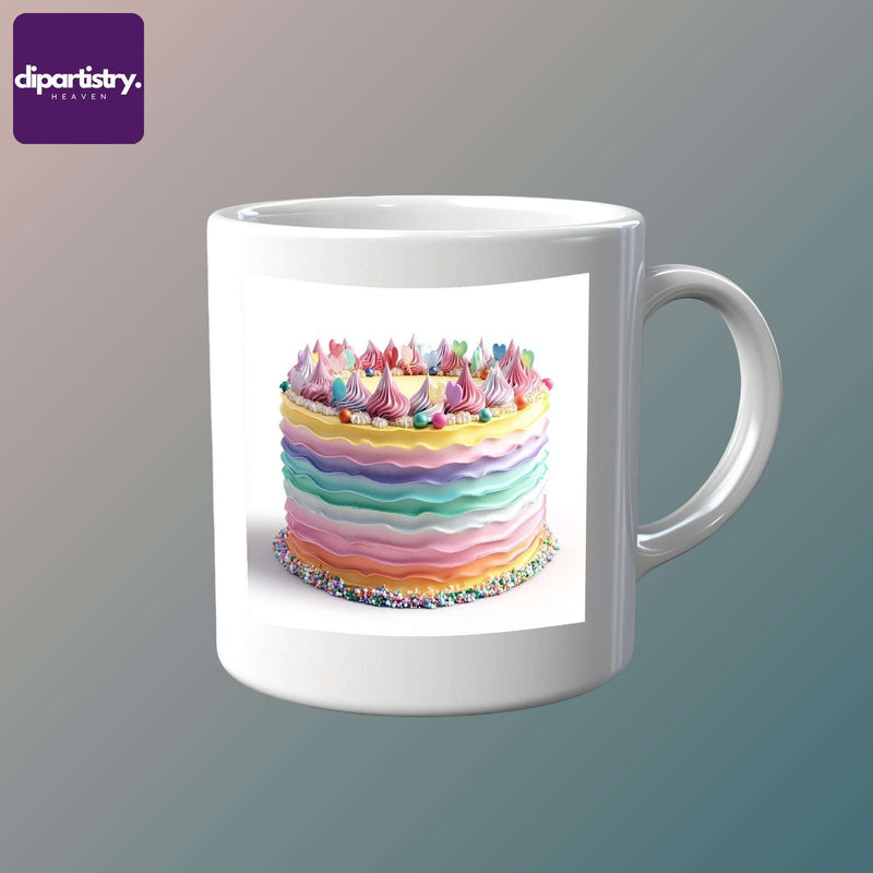 Rainbow Cake Food Clipart - CraftNest - Digital Crafting and Art