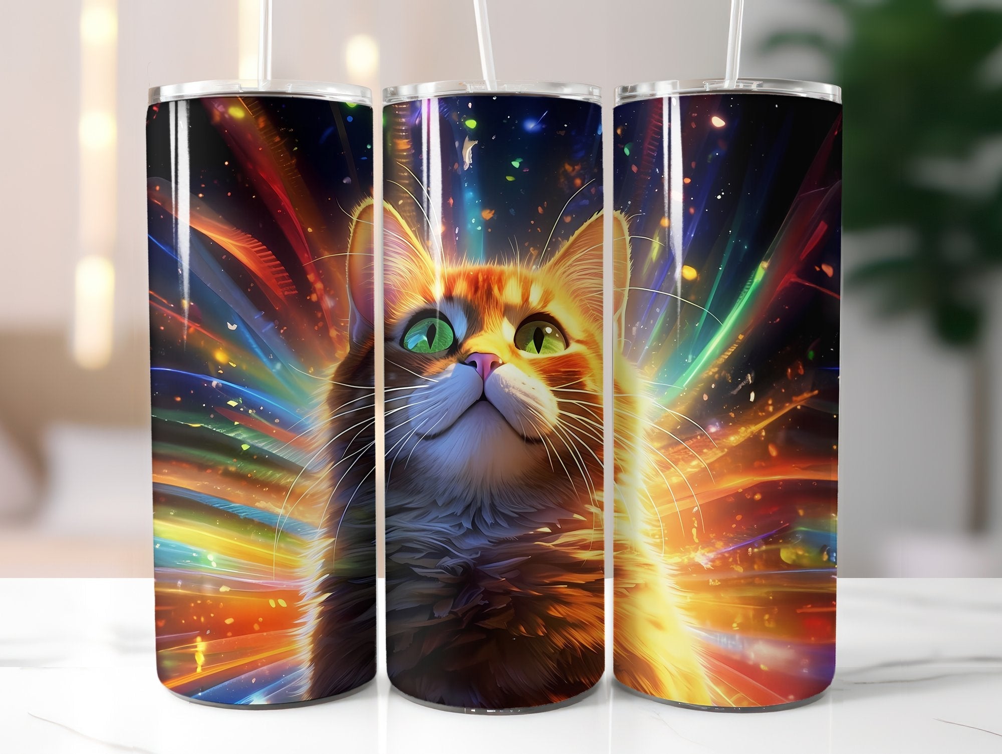 Rainbow Cats 2 Tumbler Wrap - CraftNest
