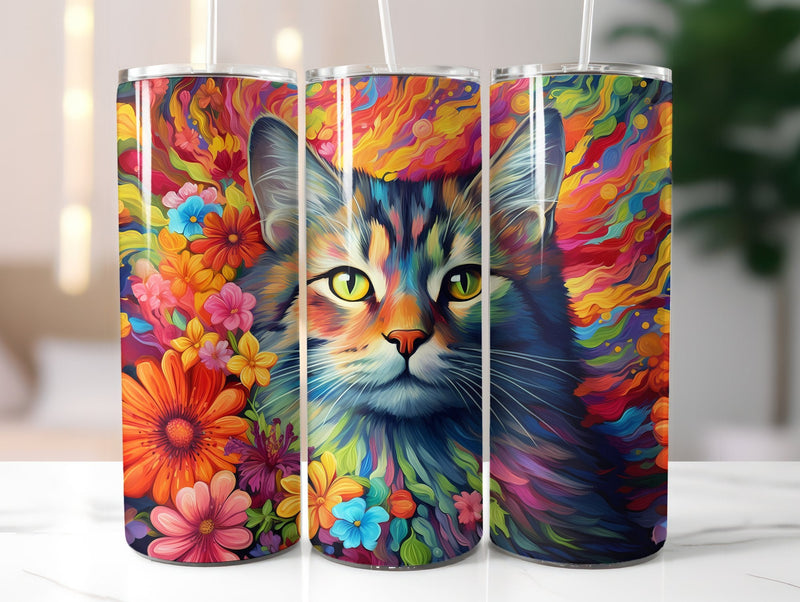 Rainbow Cats 2 Tumbler Wrap - CraftNest