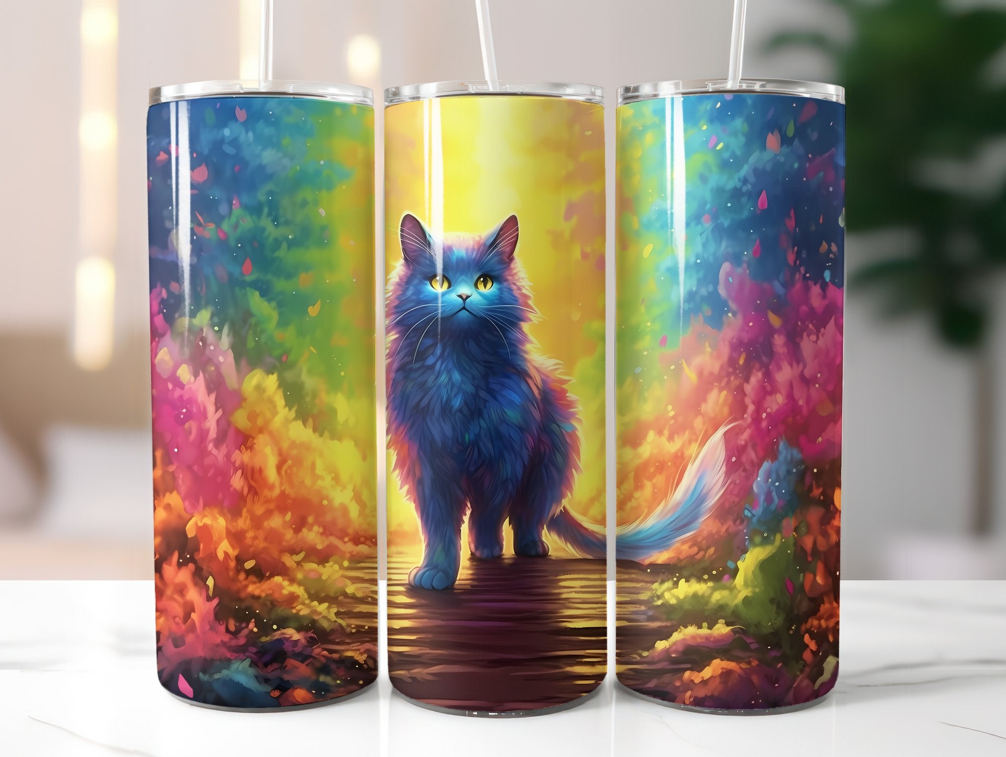 Rainbow Cats 2 Tumbler Wrap - CraftNest